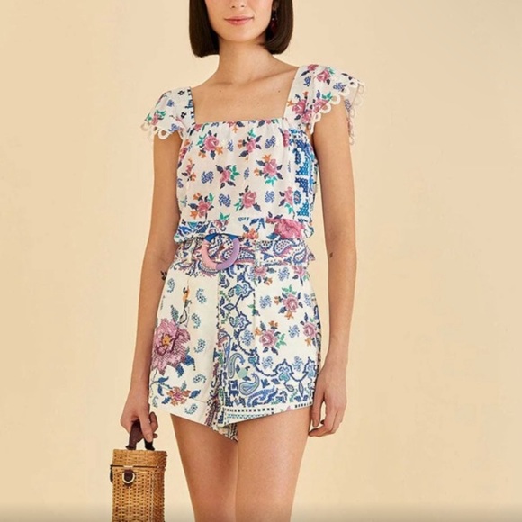 Farm Rio's Romantic Bandanas Shorts - Picture 4 of 9